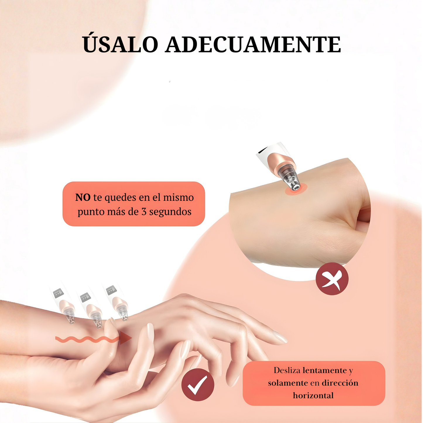 Limpiador facial con 5 cabezales